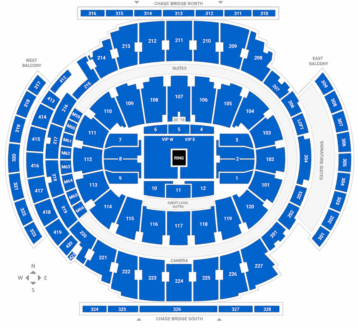 Madison Square Garden seating plan