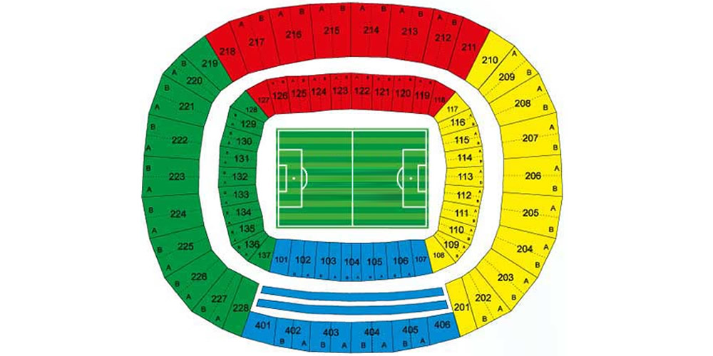 Estadio Castelao seating plan