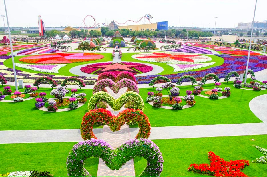 Dubai Miracle Garden seating plan