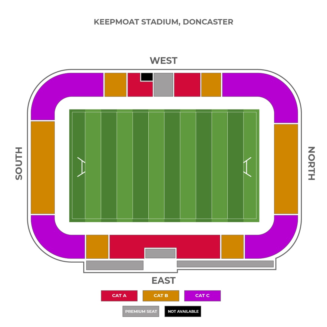 Keepmoat Stadium seating plan