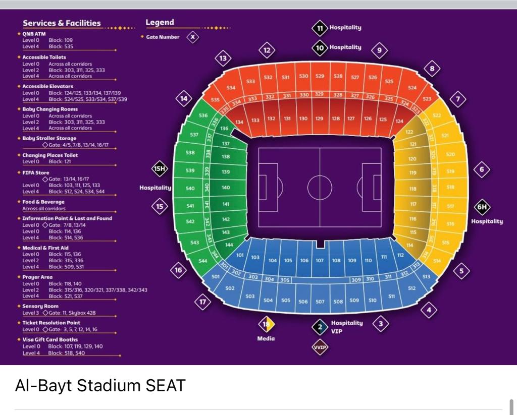 Al Bayt Stadium seating plan