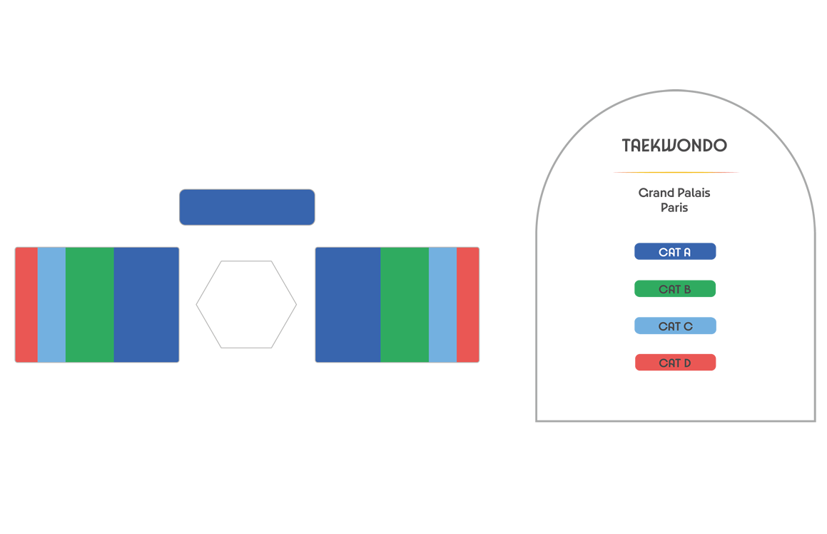 Grand Palais   Taekwondo seating plan