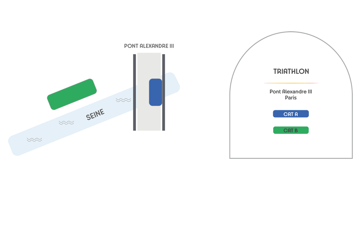 Pont Alexandre III   Triathlon seating plan