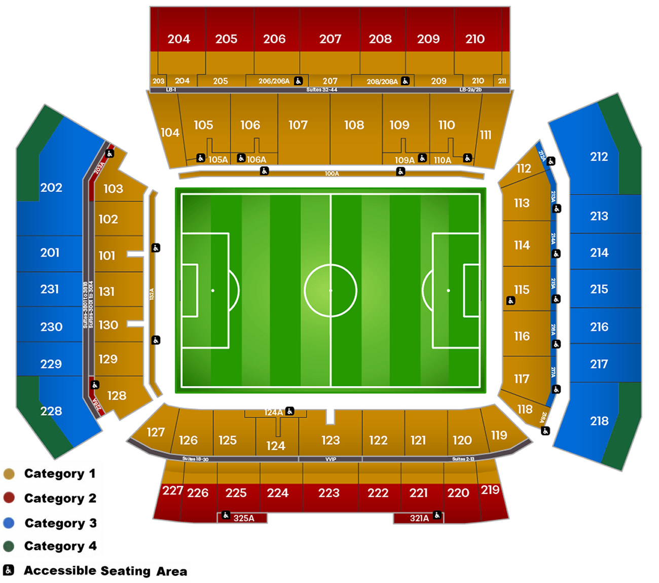 BMO Field Toronto Stadium seating plan