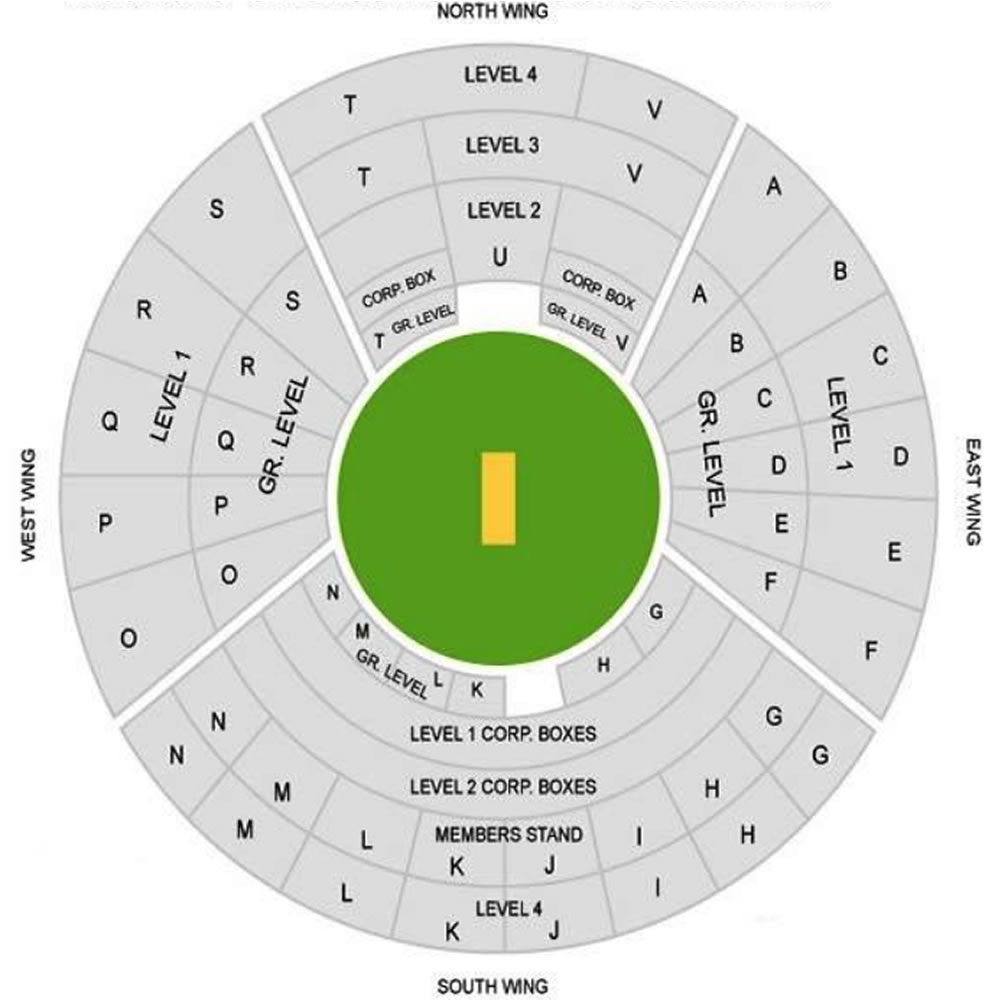 Vidarbha Cricket Association Stadium seating plan
