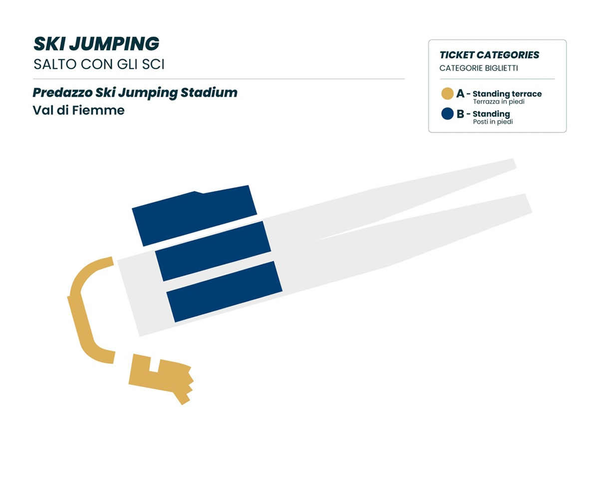 Predazzo Ski Jumping Stadium seating plan