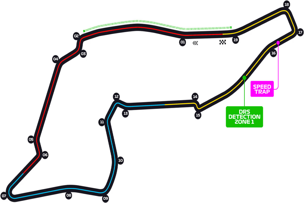 Imola Circuit seating plan